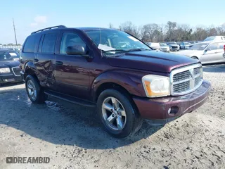 2005 Dodge Durango SLT with VIN 1D4HD48NX5F514251, listed as a IAAI auction lot 41495652 with 161,255 mi miles. Bid and sale history available at carsss.com. Image 1.