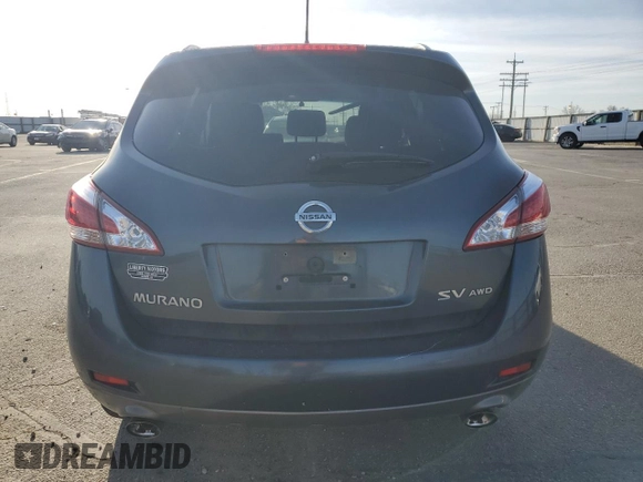 2013 Nissan Murano SV with VIN JN8AZ1MW3DW323514, listed as a Copart auction lot 48353255 with 125,284 mi miles and Salvage Title. Bid and sale history available at carsss.com. Image 6.