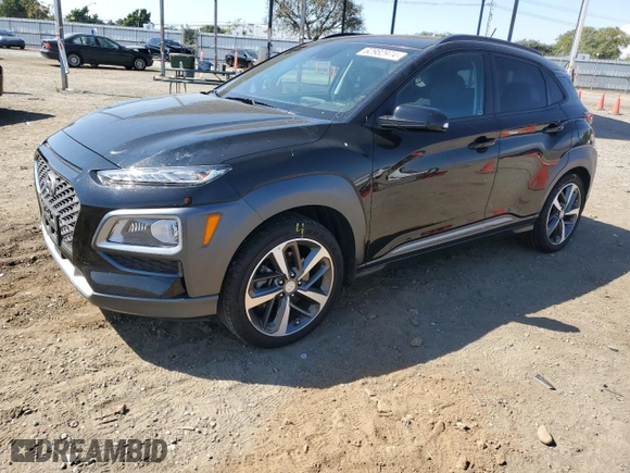 2018 Hyundai Kona Ultimate with VIN KM8K53A50JU172394, listed as a Copart auction lot 62982974 with 50,618 mi miles and Salvage Title. Bid and sale history available at carsss.com. Image 1.
