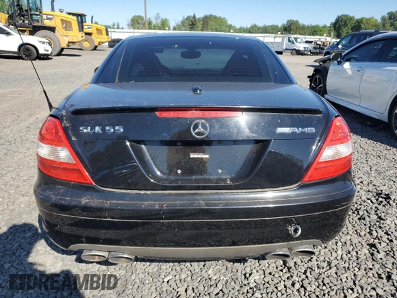 2007 Mercedes-Benz SLK-Class 5.5L AMG with VIN WDBWK73F67F150682, listed as a Copart auction lot 69413164 with 109,198 mi miles and Salvage Title. Bid and sale history available at carsss.com. Image 6.