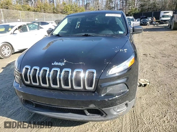 2017 Jeep Cherokee Sport with VIN 1C4PJLAB6HD231650, listed as a Copart auction lot 45151455 with 104,243 mi miles and Salvage Title. Bid and sale history available at carsss.com. Image 12.