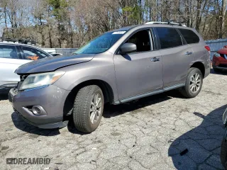 2013 Nissan Pathfinder SL with VIN 5N1AR2MN6DC608858, listed as a Copart auction lot 47845615 with 80858 miles and Salvage Title. Bid and sale history available at carsss.com. Image 1.