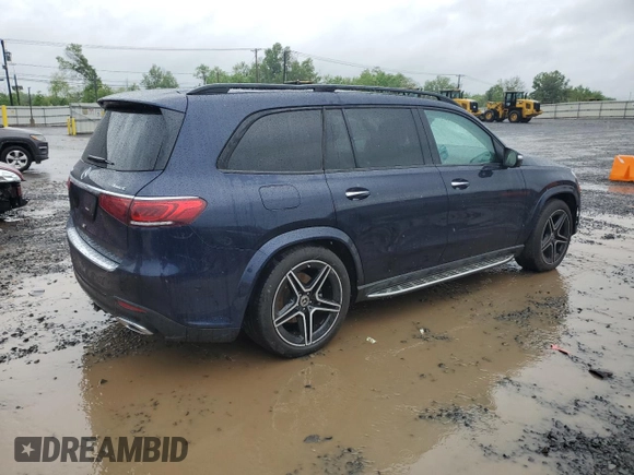 2022 Mercedes-Benz GLS 450 with VIN 4JGFF5KE3NA801422, listed as a Copart auction lot 56719855 with 54,072 mi miles and Salvage title. Bid and sale history available at DreamBid. Image 3.