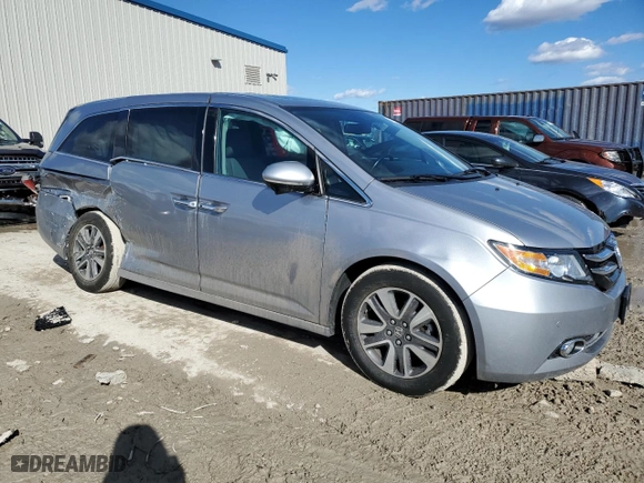 2016 Honda Odyssey Touring Elite with VIN 5FNRL5H96GB012423, listed as a Copart auction lot 47163095 with 91,199 mi miles and Clean Title. Bid and sale history available at carsss.com. Image 4.