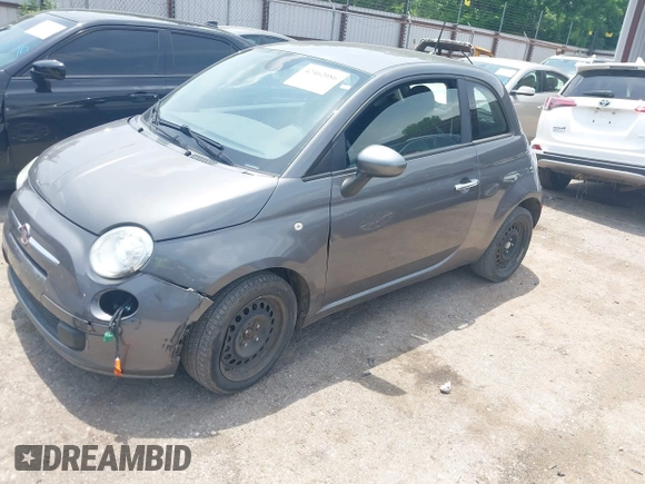 2013 FIAT 500 Pop with VIN 3C3CFFAR9DT727985, listed as a IAAI auction lot 42462086 with 88,978 mi miles and . Bid and sale history available at DreamBid. Image 2.