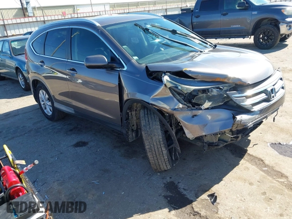 2014 Honda CR-V EX-L with VIN 2HKRM3H74EH514278, listed as a IAAI auction lot 41480446 with 147,954 mi miles and . Bid and sale history available at carsss.com. Image 1.