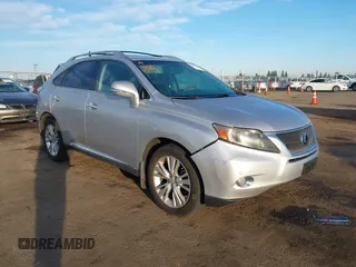 2010 Lexus RX 450h with VIN JTJBC1BA7A2027968, listed as a IAAI auction lot 41691721 with 170,813 mi miles and . Bid and sale history available at DreamBid. Image 1.