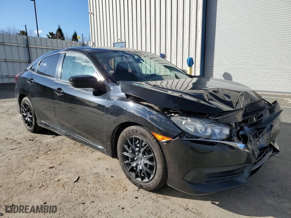 2018 Honda Civic Sedan LX with VIN 2HGFC2F52JH574629, listed as a Copart auction lot 45517785 with 88,661 mi miles and Salvage Title. Bid and sale history available at carsss.com. Image 4.
