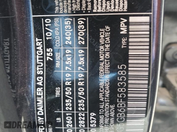 2011 Mercedes-Benz GLK 350 z VIN WDCGG5GB6BF583585, wystawiony jako Copart lot #56118995 z przebiegiem 100 785 mil mil oraz Szkoda całkowita • Salvage title. Historia ofert i sprzedaży dostępna na DreamBid. Obrazek 13.