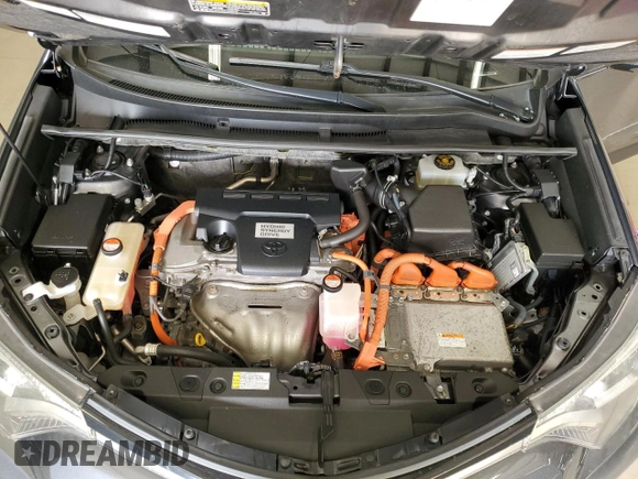 2016 Toyota RAV4 Hybrid XLE with VIN JTMRJREV0GD035203, listed as a Copart auction lot 54300225 with 153,369 mi miles and Salvage Title. Bid and sale history available at carsss.com. Image 12.