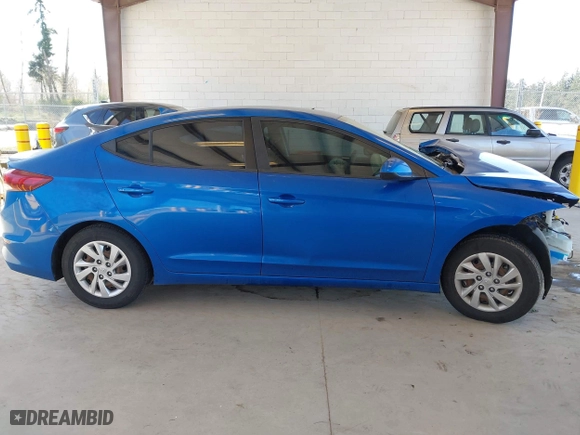 2017 Hyundai Elantra SE with VIN KMHD74LF5HU095093, listed as a IAAI auction lot 41957451 with 75,760 mi miles. Bid and sale history available at carsss.com. Image 14.
