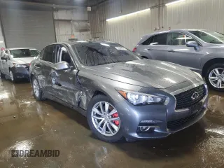 2017 Infiniti Q50 Premium with VIN JN1EV7AR6HM830034, listed as a Copart auction lot 50840515 with 80,067 mi miles and Non repairable. Bid and sale history available at DreamBid. Image 4.