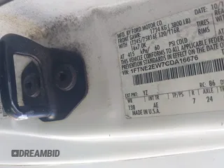 2012 Ford Econoline Cargo Recreational with VIN 1FTNE2EW7CDA16676, listed as a IAAI auction lot 42882570 with 160,507 mi miles and . Bid and sale history available at DreamBid. Image 9.