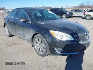 2015 Buick Regal with VIN 2G4GK5EX1F9268805, listed as a IAAI auction lot 41403217 with 103,012 mi miles. Bid and sale history available at carsss.com. Image 1.