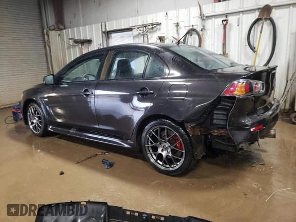 2013 Mitsubishi Lancer Evolution MR z VIN JA32W5FV5DU016540, wystawiony jako Copart lot #47615845 z przebiegiem 79 599 mil mil oraz Szkoda całkowita • Salvage title. Historia ofert i sprzedaży dostępna na DreamBid. Obrazek 2.