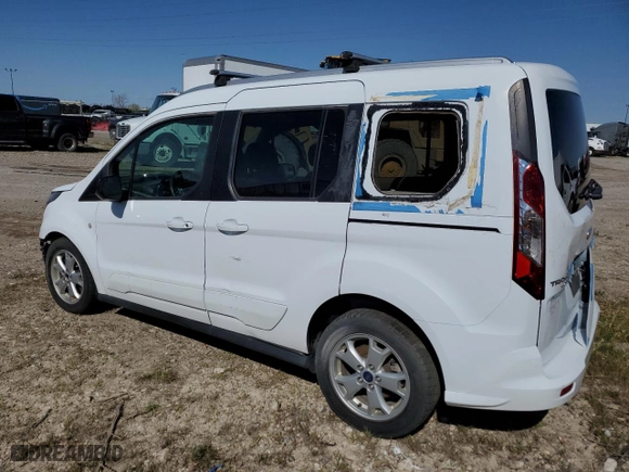 2015 Ford Transit Connect Wagon XLT with VIN NM0AE8F73F1204607, listed as a Copart auction lot 53901965 with 102,914 mi miles and Salvage Title. Bid and sale history available at carsss.com. Image 2.