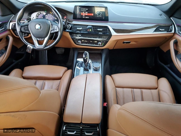 2019 BMW 5 Series 530i xDrive with VIN WBAJA7C50KWW23438, listed as a Copart auction lot 85311294 with 85,604 mi miles and Salvage Title. Bid and sale history available at carsss.com. Image 8.
