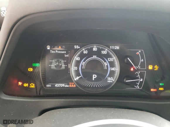 2020 Lexus UX with VIN JTHP9JBH9L2032384, listed as a Copart auction lot 50824393 with 43,709 mi miles. Bid and sale history available at carsss.com. Image 9.
