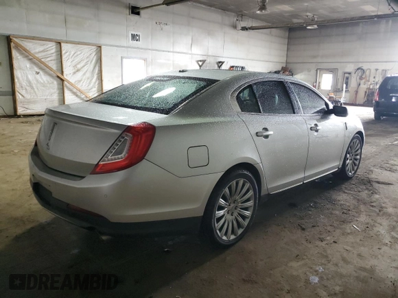2013 Lincoln MKS with VIN 1LNHL9EK6DG615623, listed as a Copart auction lot 51247625 with 127,982 mi miles and Clean title. Bid and sale history available at DreamBid. Image 3.
