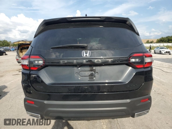 2023 Honda Pilot Sport with VIN 5FNYG1H38PB014615, listed as a Copart auction lot 71616584 with 58,578 mi miles and Salvage Title. Bid and sale history available at carsss.com. Image 6.