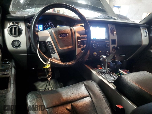 2017 Ford Expedition Max Limited with VIN 1FMJK1KT1HEA04225, listed as a Copart auction lot 60507425 with 138,372 mi miles and Salvage title. Bid and sale history available at DreamBid. Image 8.