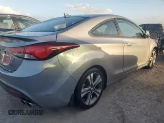 2014 Hyundai Elantra Coupe with VIN KMHDH6AH5EU029555, listed as a Copart auction lot 76020674 with 0 mi miles and Salvage Title. Bid and sale history available at carsss.com. Image 3.