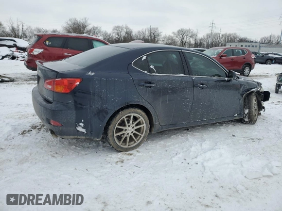 2006 Lexus IS 250 with VIN JTHCK262662003301, listed as a Copart auction lot 87390484 with Not Provided miles and Salvage Title. Bid and sale history available at DreamBid. Image 3.