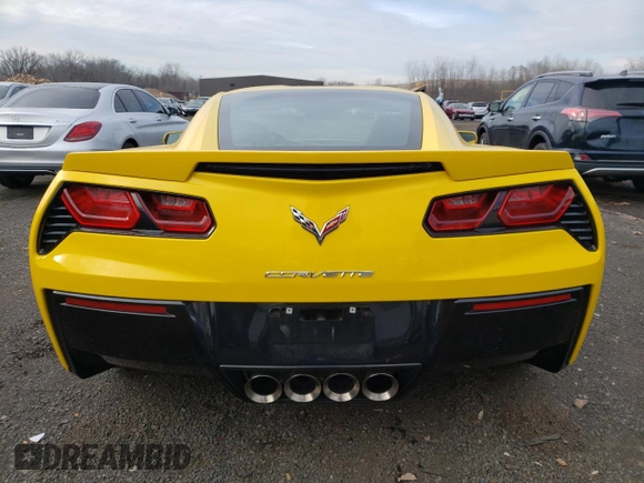 2015 Chevrolet Corvette Z51 2LT with VIN 1G1YJ2D70F5102583, listed as a Copart auction lot 72058602 with 13,818 mi miles. Bid and sale history available at carsss.com. Image 6.