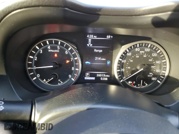 2022 Infiniti Q50 Red Sport 400 with VIN JN1FV7DP0NM370069, listed as a Copart auction lot 80541084 with 26,013 mi miles and Salvage Title. Bid and sale history available at DreamBid. Image 9.