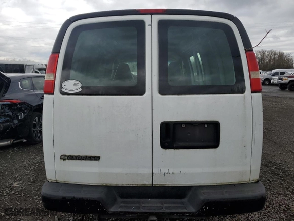 2007 Chevrolet Express Cargo Van with VIN 1GCHG35U971124896, listed as a Copart auction lot 47493975 with 0 mi miles and Clean Title. Bid and sale history available at carsss.com. Image 6.
