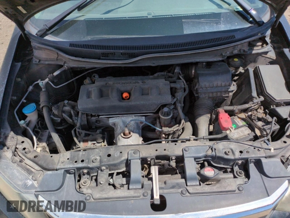 2012 Honda Civic LX with VIN 2HGFB2F56CH610716, listed as a Copart auction lot 54409635 with 222,665 mi miles and Salvage Title. Bid and sale history available at DreamBid. Image 11.