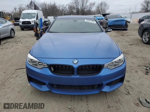2014 BMW 4 Series 428i xDrive with VIN WBA3N9C5XEK245049, listed as a Copart auction lot 48901785 with 89,966 mi miles and Salvage title. Bid and sale history available at DreamBid. Image 5.
