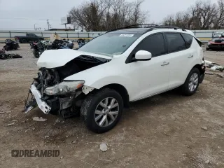 2013 Nissan Murano SL with VIN JN8AZ1MU0DW207573, listed as a Copart auction lot 44251895 with 103,749 mi miles and Salvage Title. Bid and sale history available at carsss.com. Image 1.