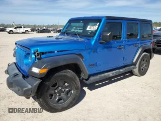 2022 Jeep Wrangler Unlimited Sport with VIN 1C4HJXDN8NW173946, listed as a Copart auction lot 48877615 with Not Provided miles and Salvage Title. Bid and sale history available at DreamBid. Image 1.