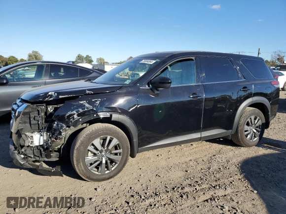 2023 Nissan Pathfinder S z VIN 5N1DR3AC6PC277659, wystawiony jako Copart lot #75684864 z przebiegiem 9 402 mil mil oraz Szkoda całkowita • Salvage title. Historia ofert i sprzedaży dostępna na DreamBid. Obrazek 1.