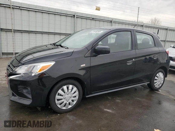 2021 Mitsubishi Mirage ES с VIN ML32AUHJ8MH003894, выставлен на аукционе Copart как лот 51445285 с пробегом 57 986 миль миль и Списание • Salvage title. История ставок и продаж доступна на DreamBid. Изображение 1.