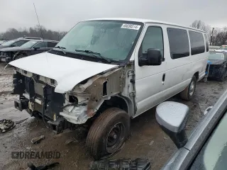 2012 Ford Econoline Passenger XL with VIN 1FBSS3BL5CDA59350, listed as a Copart auction lot 79628584 with 176,755 mi miles and Salvage Title. Bid and sale history available at DreamBid. Image 1.