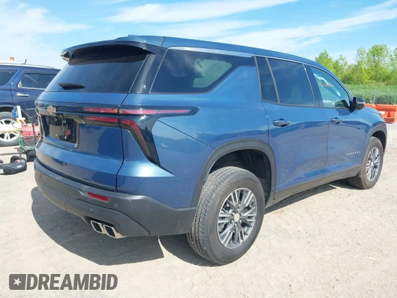 2024 Chevrolet Traverse FWD LS with VIN 1GNEREKS4RJ190066, listed as a IAAI auction lot 42354323 with 7,117 mi miles and . Bid and sale history available at DreamBid. Image 4.