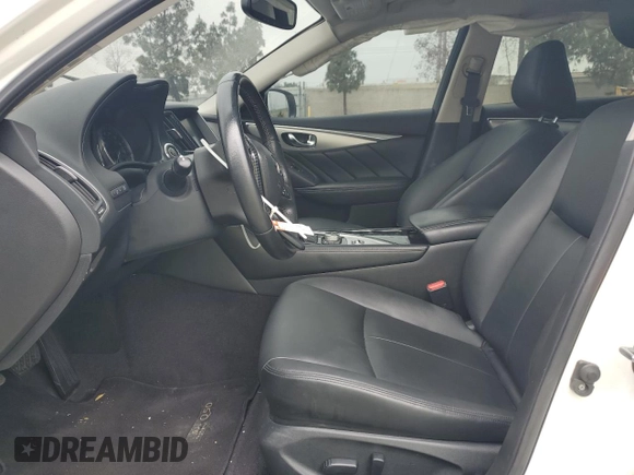 2020 Infiniti Q50 Luxe with VIN JN1EV7AP3LM203721, listed as a Copart auction lot 59380005 with 104,217 mi miles and Salvage title. Bid and sale history available at DreamBid. Image 7.