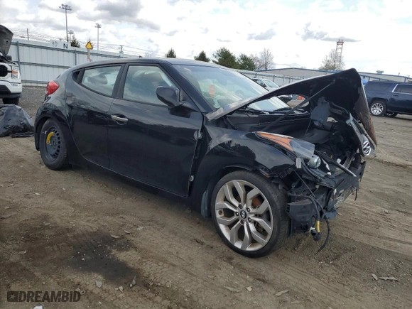 2015 Hyundai Veloster with VIN KMHTC6ADXFU219599, listed as a Copart auction lot 50993295 with 0 mi miles and Clean Title. Bid and sale history available at carsss.com. Image 4.
