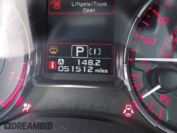 2016 Subaru WRX Premium with VIN JF1VA1E60G8803396, listed as a IAAI auction lot 41628626 with 51,512 mi miles. Bid and sale history available at carsss.com. Image 15.