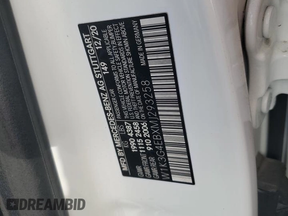 2021 Mercedes-Benz A 220 z VIN W1K3G4EBXMJ293258, wystawiony jako Copart lot #50463325 z przebiegiem 25 024 mil mil oraz Szkoda całkowita • Salvage title. Historia ofert i sprzedaży dostępna na DreamBid. Obrazek 12.