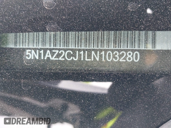 2020 Nissan Murano SL z VIN 5N1AZ2CJ1LN103280, wystawiony jako IAAI lot #41508954 z przebiegiem 32 115 mil mil oraz . Historia ofert i sprzedaży dostępna na DreamBid. Obrazek 9.