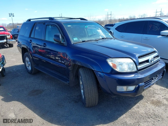 2005 Toyota 4Runner SR5 with VIN JTEBU14R958049116, listed as a IAAI auction lot 41755744 with 124,132 mi miles. Bid and sale history available at carsss.com. Image 1.