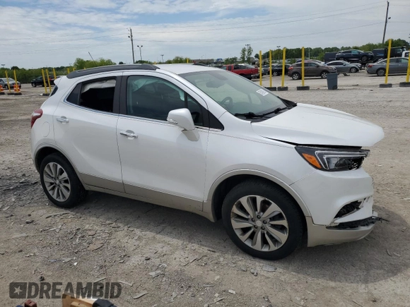 2017 Buick Encore Preferred with VIN KL4CJASB4HB228866, listed as a Copart auction lot 57438915 with 90,647 mi miles and Salvage title. Bid and sale history available at DreamBid. Image 4.