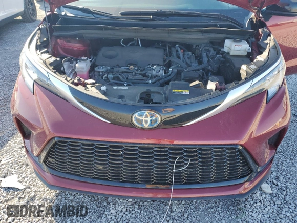 2021 Toyota Sienna XSE with VIN 5TDDRKEC1MS023831, listed as a Copart auction lot 47592975 with 82,378 mi miles and Salvage Title. Bid and sale history available at DreamBid. Image 12.