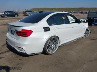 2017 BMW M3 with VIN WBS8M9C5XH5G83774, listed as a IAAI auction lot 41473471 with 91,000 mi miles. Bid and sale history available at carsss.com. Image 4.