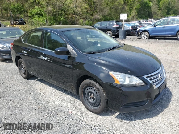 2014 Nissan Sentra S with VIN 3N1AB7AP5EY330123, listed as a Copart auction lot 55147985 with 214,759 mi miles and Clean Title. Bid and sale history available at DreamBid. Image 4.