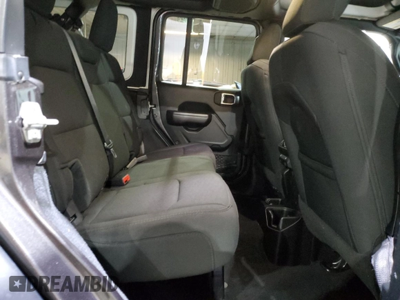 2020 Jeep Wrangler Unlimited Sport with VIN 1C4HJXDM7LW277445, listed as a Copart auction lot 82929714 with 27,570 mi miles and Salvage title. Bid and sale history available at DreamBid. Image 11.