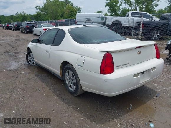 2006 Chevrolet Monte Carlo LT 3.5L with VIN 2G1WM15K369389531, listed as a IAAI auction lot 42566900 with 93,786 mi miles and . Bid and sale history available at DreamBid. Image 3.